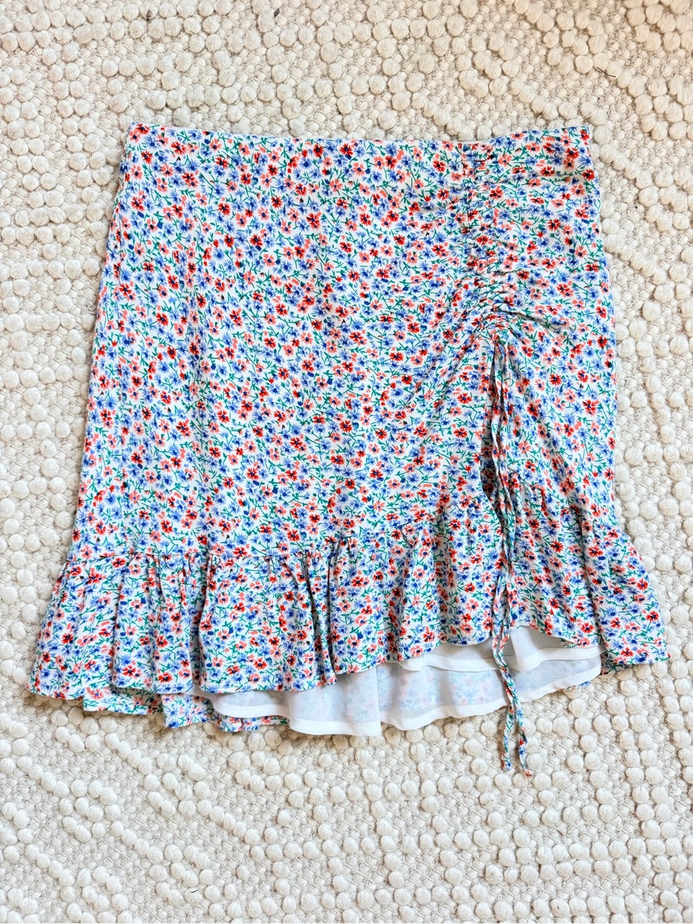 RAILS Wild Daisies Lara Ruffle Mini Skirt Size Small - Picture 4 of 7